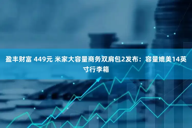 盈丰财富 449元 米家大容量商务双肩包2发布：容量媲美14英寸行李箱